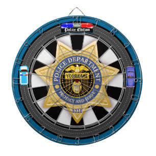 Tabla Dardos Cidade Personalizada da Edição de Polícia