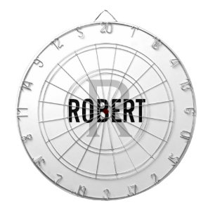 Tabla Dardos Cinza branca moderna nome do conselho dardo