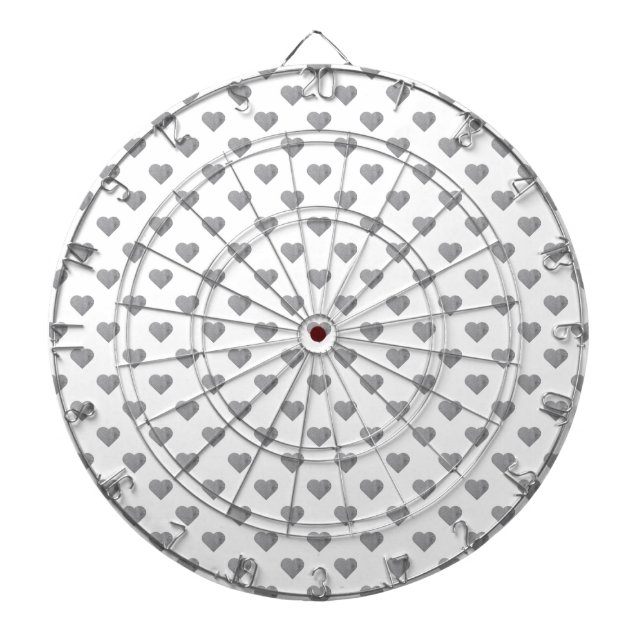 Tabla Dardos Cinzas Concretas Simétricas em Branco (Frente)