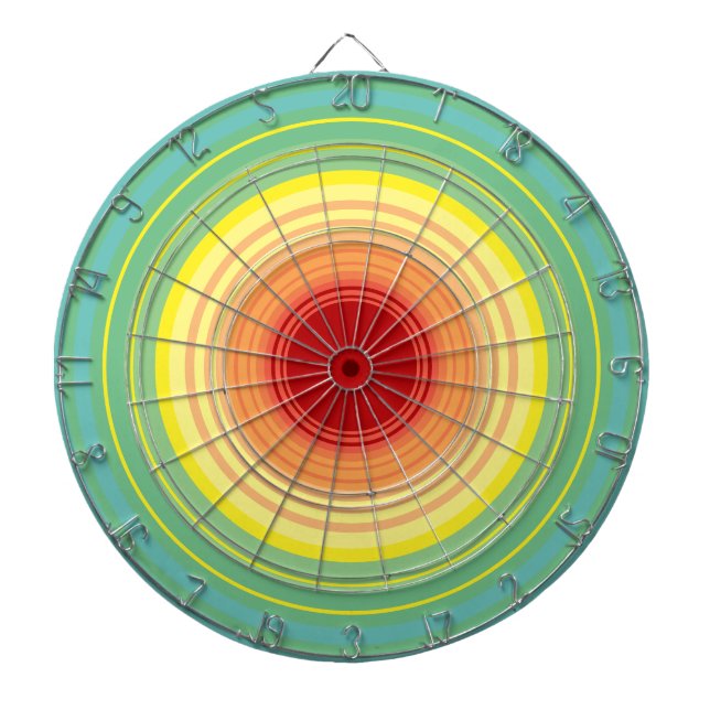Tabla Dardos círculos arco-íris (Frente)