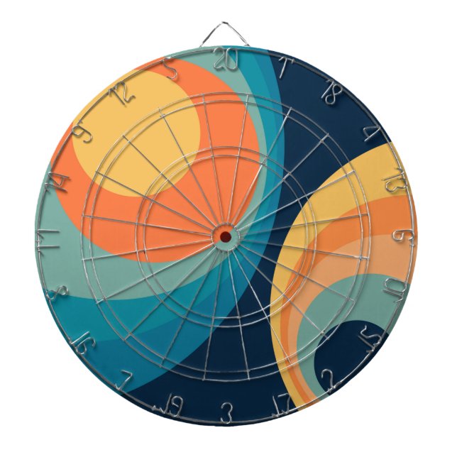 Tabla Dardos Círculos retrorreflectores coloridos design (Frente)