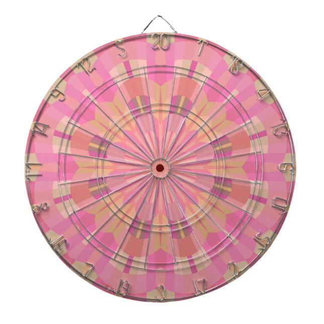 Tabla Dardos Círculos Rosa (Frente)