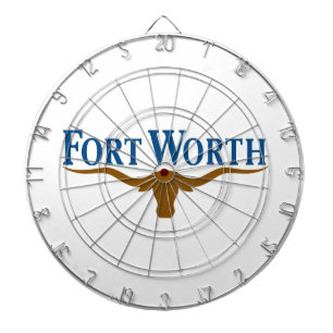 Tabla Dardos City Flag of Fort Worth (Texas)