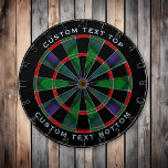 Tabla Dardos Clan Armstrong Tartan Dart Board<br><div class="desc">Clan Armstrong tradicional tartan com cores modernas. Um padrão perfeito. Duas áreas de texto personalizadas no anel externo.</div>