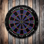 Tabla Dardos Clan Elliot Modern Tartan Dart Board<br><div class="desc">Clan Elliot tradicional tartan com cores modernas. Um padrão perfeito. Duas áreas de texto personalizadas no anel externo.</div>