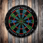 Tabla Dardos Clan Ferguson Tartan Dart Board<br><div class="desc">Clã Ferguson tradicional tartan com cores modernas. Um padrão perfeito. Duas áreas de texto personalizadas no anel externo.</div>