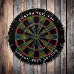 Tabla Dardos Clan Fraser caçando Tartan Dart Board<br><div class="desc">Clan Fraser caçando tartan com cores modernas. Um padrão perfeito. Duas áreas de texto personalizadas no anel externo.</div>