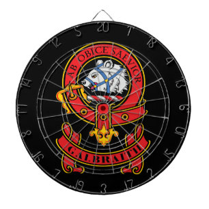 Tabla Dardos Clan Galbraith Dart Board com Crest