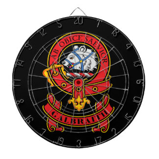 Tabla Dardos Clan Galbraith Dart Board com Crest