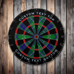Tabla Dardos Clan Hamilton Caçando o Conselho Dart de Tartan<br><div class="desc">Clan Hamilton tradicional caçador tartan com cores modernas. Um padrão perfeito. Duas áreas de texto personalizadas no anel externo.</div>