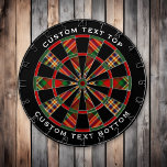 Tabla Dardos Clan MacGill Tartan Dart Board<br><div class="desc">Clan MacGill tradicional tartan com cores modernas. Um padrão perfeito. Duas áreas de texto personalizadas no anel externo.</div>