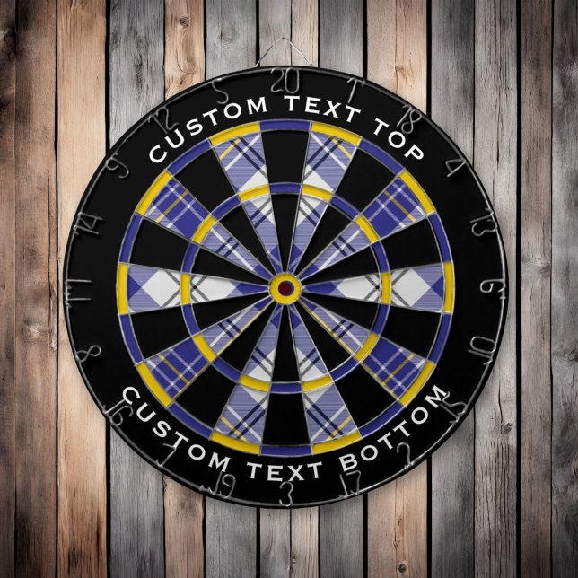 Tabla Dardos Clan MacPherson Blue Dress Tartan Dart Board (Criador carregado)