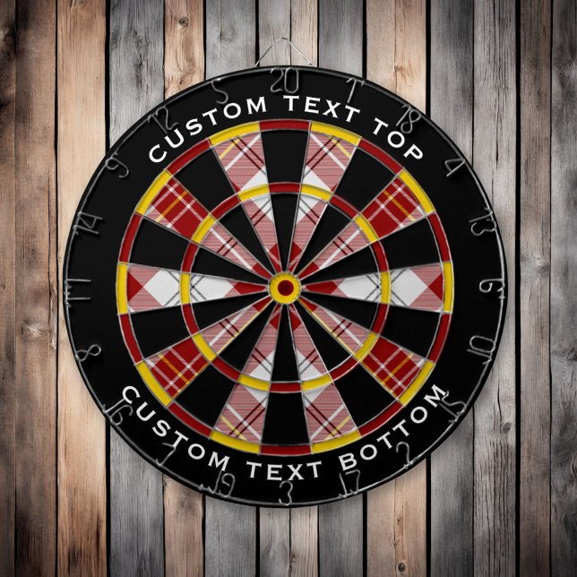 Tabla Dardos Clan MacPherson Red Dress Tartan Dart Board (Criador carregado)