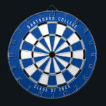 Tabla Dardos Classe Personalizada da Faculdade de 20XX | Azul<br><div class="desc">Personalize isso com seu próprio texto e cores! O exemplo mostrado tem o texto superior "Dartboard College" e o texto inferior "Class of 20XX" com uma paleta de cores azul, cinza, preto e branco. Isto faz um presente de excelente para estudantes universitários ou um presente de formatura para um novo...</div>