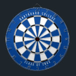 Tabla Dardos Classe Personalizada da Faculdade de 20XX | Azul<br><div class="desc">Personalize isso com seu próprio texto e cores! O exemplo mostrado tem o texto superior "Dartboard College" e o texto inferior "Class of 20XX" com uma paleta de cores azul, cinza, preto e branco. Isto faz um presente de excelente para estudantes universitários ou um presente de formatura para um novo...</div>