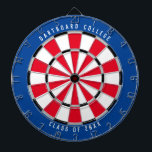 Tabla Dardos Classe Personalizada da Faculdade de 20XX | Azul/V<br><div class="desc">Personalize isso com seu próprio texto e cores! O exemplo mostrado tem o texto superior "Dartboard College" e o texto inferior "Class of 20XX" com uma paleta de cores azul, vermelha, cinza preta e branca. Isto faz um presente de excelente para estudantes universitários ou um presente de formatura para um...</div>