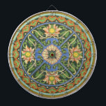 Tabla Dardos Cloisonte China Patter Asiático Oriental<br><div class="desc">Este design floral oriental é um lindo padrão de antiguidade verde baseado em um padrão de cloisonne,  uma velha forma de arte chinesa.</div>