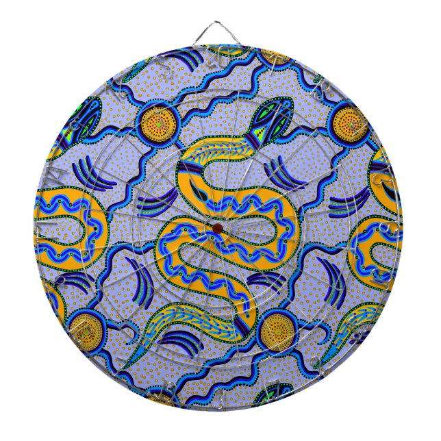 Tabla Dardos Cobra Tribal (Frente)