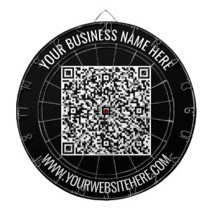 Tabla Dardos Código QR e Placa Dart de Texto Personalizada - Es