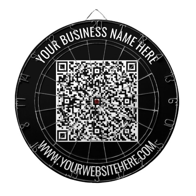 Tabla Dardos Código QR e Placa Dart de Texto Personalizada - Es (Frente)
