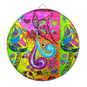 Tabla Dardos cogumelo mágico groovy e dartboard