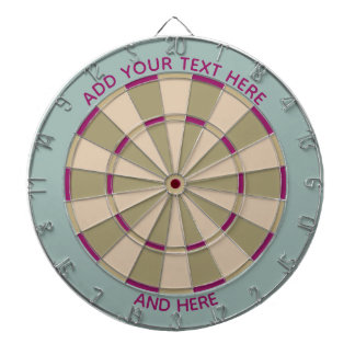 Tabla Dardos  Colorful Dart Board in Muted Tones /Customizable 
