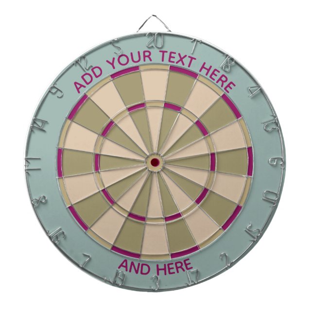 Tabla Dardos  Colorful Dart Board in Muted Tones /Customizable  (Frente)