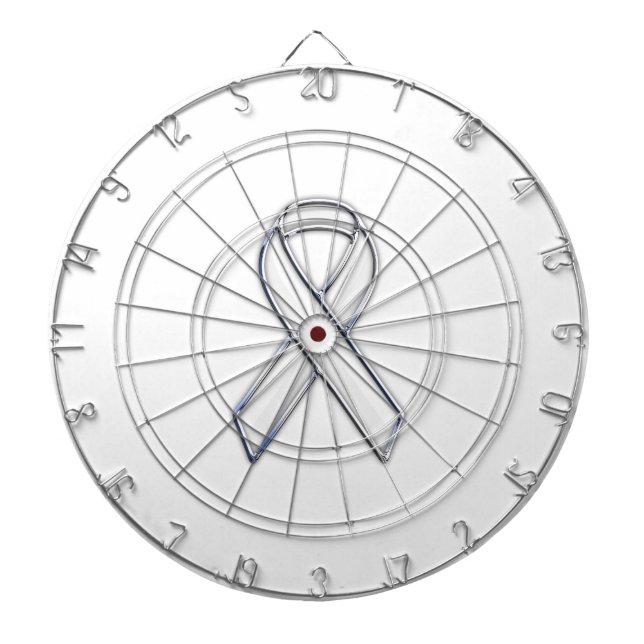 Tabla Dardos Consciência branca cercada cromo da fita do estilo (Frente)