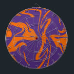 Tabla Dardos Conselho de dardo design laranja e roxo<br><div class="desc">Que tal um jogo de dardos? Vamos jogar.</div>