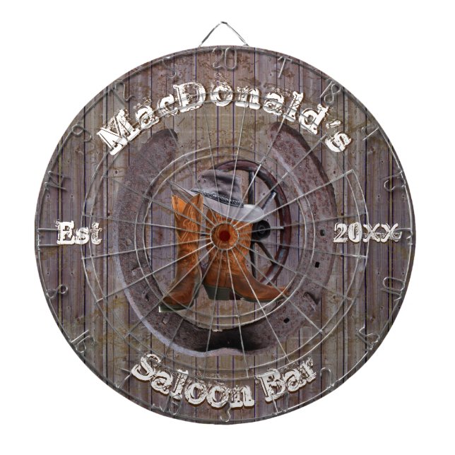 Tabla Dardos Conselho de dart bar saloon em rancho russo (Frente)