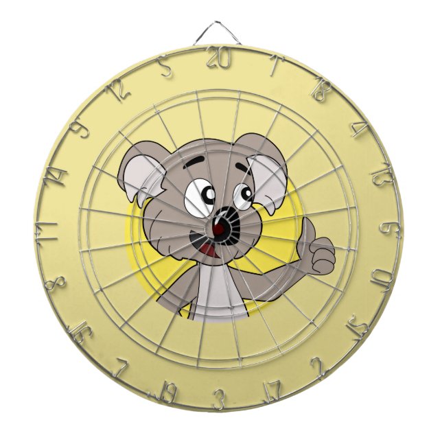 Tabla Dardos Conselho de desenho animado de Koala (Frente)