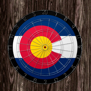 Tabla Dardos Conselho de jogos Colorado Flag Dartboard & Colora