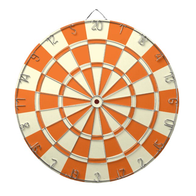 Tabla Dardos Cor Bege Laranja E Creme (Frente)