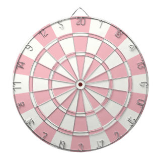 Tabla Dardos Cor-De-Rosa E Branco