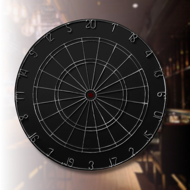 Tabla Dardos Cor preto Onyx profissional | Elegante Clássico (Criador carregado)