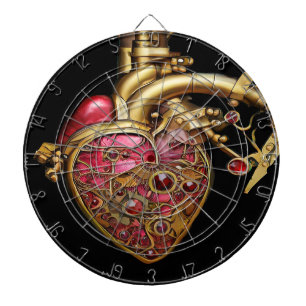 Tabla Dardos Coração e Lágrimas Anatômicas Steampunk