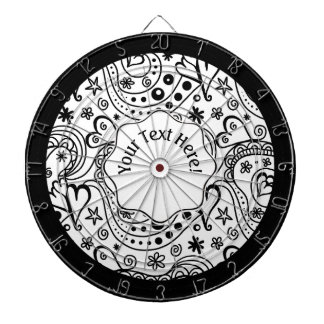 Tabla Dardos Corações Personalizados da Tendência e Padrão de D
