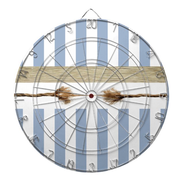 Tabla Dardos Corda de distribuição azul e branca (Frente)