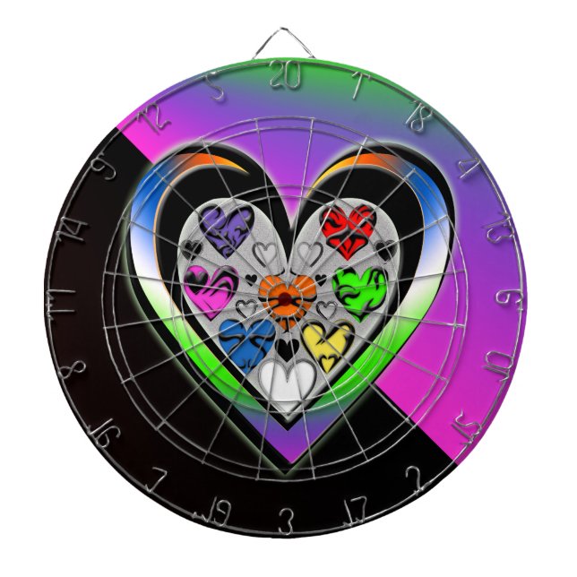 Tabla Dardos Cores do Amor (Frente)