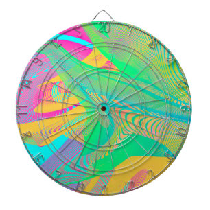 Tabla Dardos CORES FLUO - Arte Fractal -