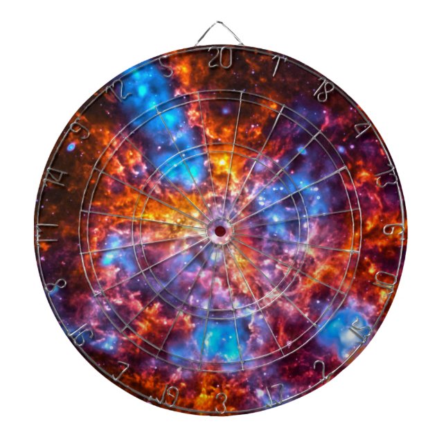 Tabla Dardos Cosmos Coloridos (Frente)