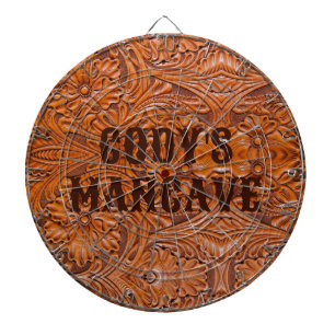 Tabla Dardos Cowboy Rustic Western Country com ferramentas de i