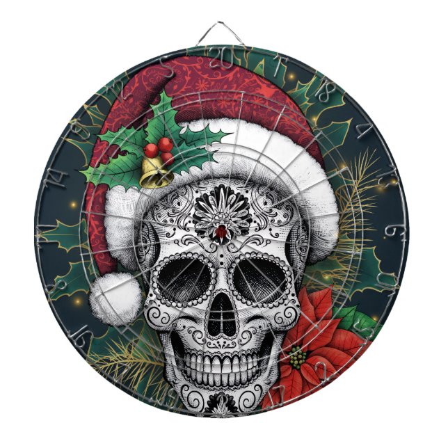 Tabla Dardos Cranio de Açúcar do Papai Noel (Frente)