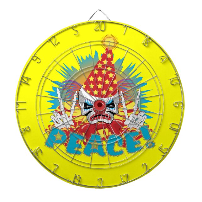 Tabla Dardos Crânio de Palhaço (Frente)