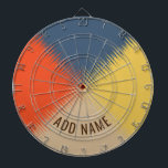 Tabla Dardos Creme vermelho amarelo azul - personalizável<br><div class="desc">2024</div>