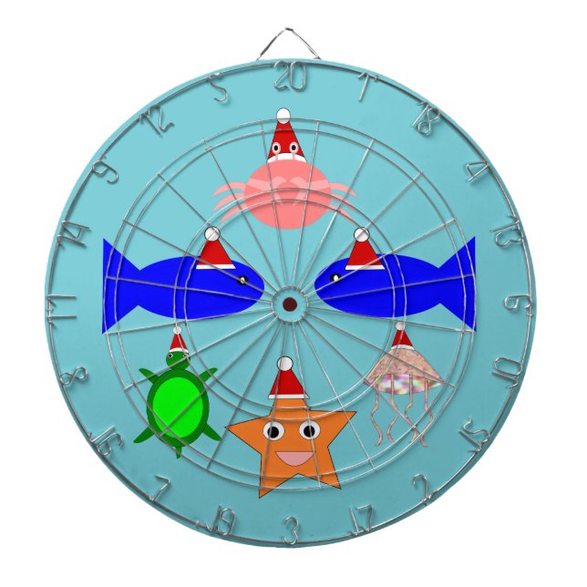 Tabla Dardos Criaturas do Mar de Natal (Frente)