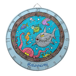 Tabla Dardos Criaturas marinhas engraçadas desenho de desenhos 