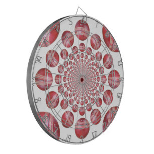 Tabla Dardos Crimson Vortex: Linda Bola de Críquete Vermelho
