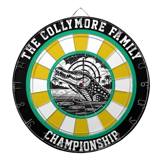 Tabla Dardos Crocodilo - Lago Trabalho de arte (Frente)