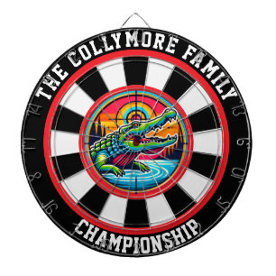 Tabla Dardos Crocodilo no lago Bullseye